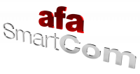 neues 3d afa logo weiss - smartcom